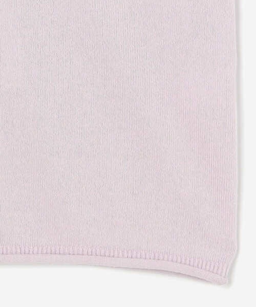 UNFIL（アンフィル）の「UNFIL | ブラッシュシルクコットン スリーブレストップ WOMEN（ニット/セーター・レディース・グレー/ピンク系その他/ダークブラウン・1）」の17枚目の写真