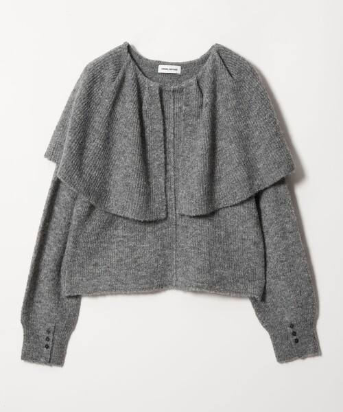 EMMEL REFINES(エメルリファインズ)の「<EMMEL REFINES>EM ケープエリ ニット プルオーバー(ニット/セーター・レディース・ナチュラル/グレー/ネイビー・FREE)」の15枚目の写真