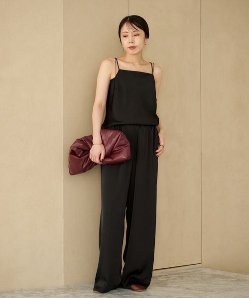 plage(プラージュ)の「《追加》dull satin キャミソール(キャミソール・レディース・アイボリー/ブラック・FREE)」の3枚目の写真