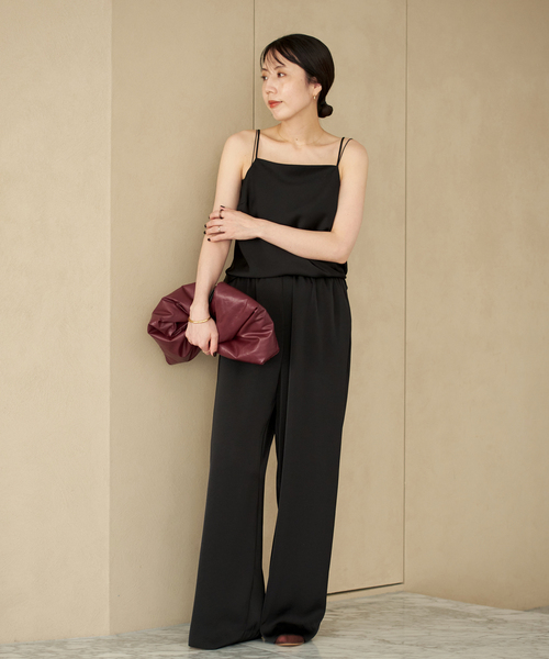 plage(プラージュ)の「《追加》dull satin キャミソール(キャミソール・レディース・アイボリー/ブラック・FREE)」の7枚目の写真