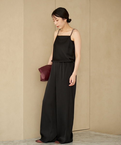 plage(プラージュ)の「《追加》dull satin キャミソール(キャミソール・レディース・アイボリー/ブラック・FREE)」の8枚目の写真