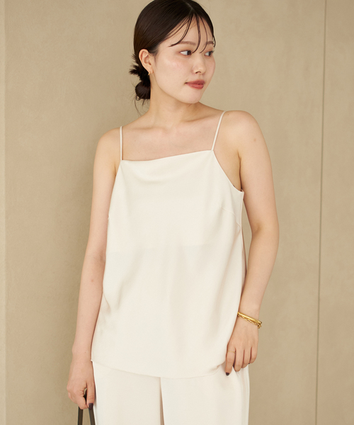 plage(プラージュ)の「《追加》dull satin キャミソール(キャミソール・レディース・アイボリー/ブラック・FREE)」の17枚目の写真
