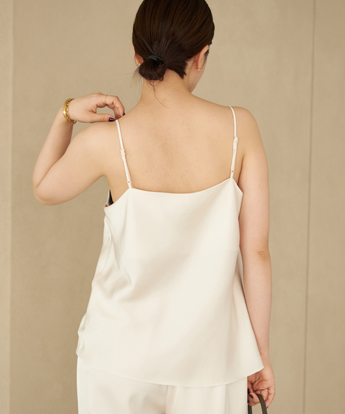 plage(プラージュ)の「《追加》dull satin キャミソール(キャミソール・レディース・アイボリー/ブラック・FREE)」の19枚目の写真