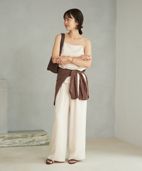 plage(プラージュ)の「《追加》dull satin キャミソール(キャミソール・レディース・アイボリー/ブラック・FREE)」の20枚目の写真