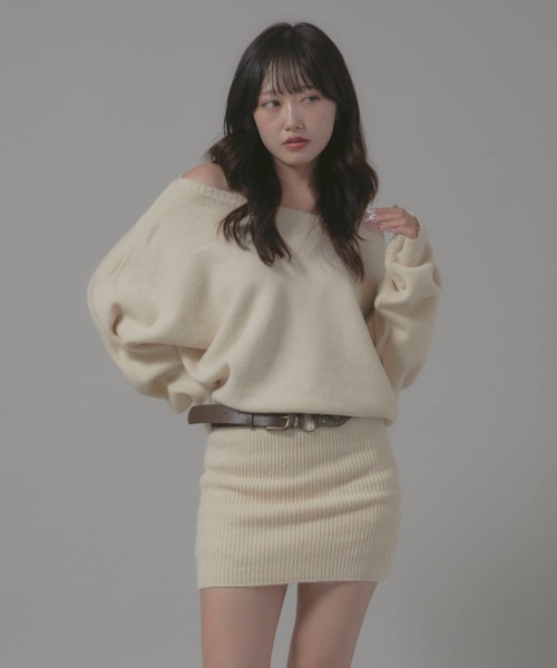 Chick(チック)の「2-Piece Set: Fitted Dress/2点セット タイトワンピース(ワンピース・レディース・チャコール/ホワイト/ブラック・FREE)」の8枚目の写真