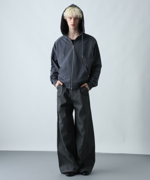 HARE（ハレ）の「アソートベーシックパーカー(HARE)（パーカー・メンズ・ブラウン/ブラック系その他/ブルー/ブラック・MEDIUM/SMALL）」の11枚目の写真