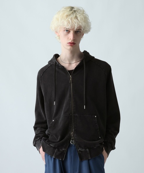 HARE（ハレ）の「アソートベーシックパーカー(HARE)（パーカー・メンズ・ブラウン/ブラック系その他/ブルー/ブラック・MEDIUM/SMALL）」の12枚目の写真