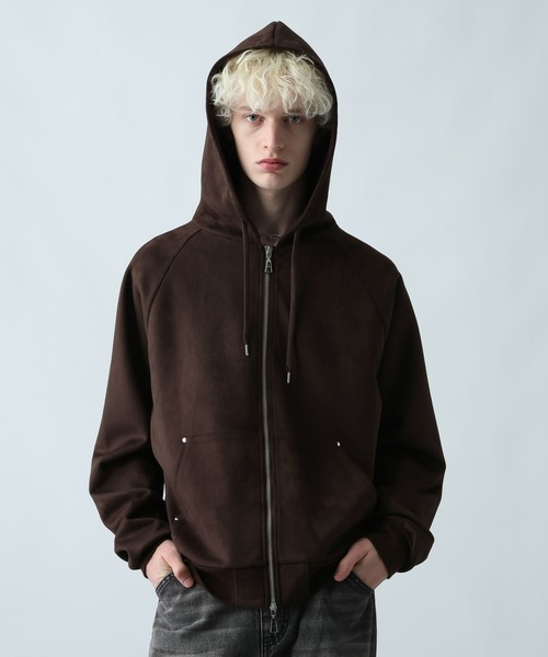 HARE（ハレ）の「アソートベーシックパーカー(HARE)（パーカー・メンズ・ブラウン/ブラック系その他/ブルー/ブラック・MEDIUM/SMALL）」の17枚目の写真