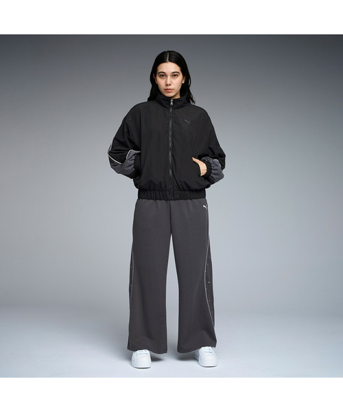 PUMA（プーマ）の「PUMA プーマ ウィメンズ CORE HERITAGE ラインド ウーブン ジャケット（ブルゾン・レディース・オフホワイト/ブラック/ダークグレー・MEDIUM/LARGE/X-LARGE/SMALL）」の5枚目の写真