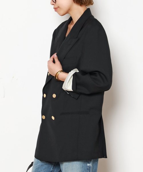 Couture d'adam（クチュールドアダム）の「【COUTURE D'ADAM/クチュールドアダム】別注Blazer Jacket/Double（その他アウター・レディース・ブラック・FREE）」の2枚目の写真