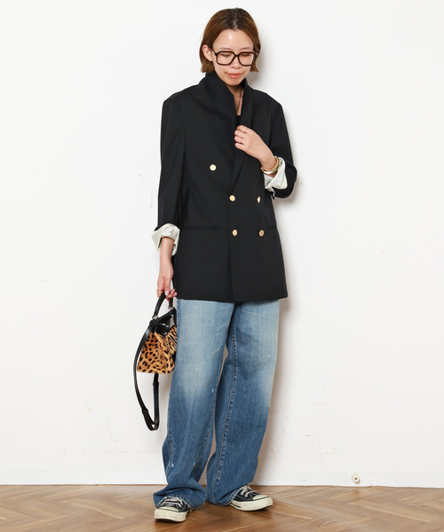 Couture d'adam（クチュールドアダム）の「【COUTURE D'ADAM/クチュールドアダム】別注Blazer Jacket/Double（その他アウター・レディース・ブラック・FREE）」の4枚目の写真
