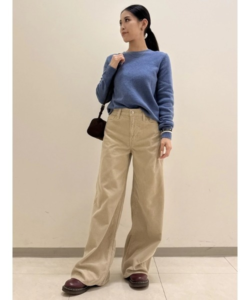 セール】ミッドライズ コーデュロイ バギー ワイドパンツ（その他