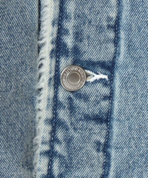 Lazar(ラザル)の「Boa Lining Denim Jacket/オーバーサイズ 裏ボア ヴィンテージライク ケミカルウォッシュ加工 デニムジャケット/ブルゾン/レディース メンズ(デニムジャケット・メンズ・ブルー系その他/ブルー/ブラック・L/M/LL)」の15枚目の写真
