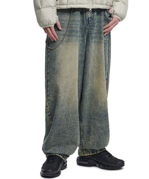 NIIER NOR/ニア ノア ローズバルーン デニムパンツ A'GEM/9 × .kom 『NIIER NOR/ニア ノア』 ROSE BALLOON DENIM