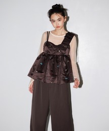 ドットシアートップス / dot sheer tops