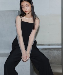 ANDRESD（アンドレスド）の「ドットシアートップス / Dot Sheer Tops（シャツ/ブラウス）」