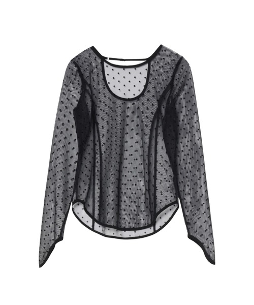 M'S GRACY ドットシアートップス ドットシアートップス / dot sheer tops（シャツ/ブラウス）｜ANDRESD