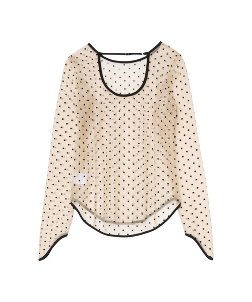 ANDRESD（アンドレスド）の「ドットシアートップス / dot sheer
