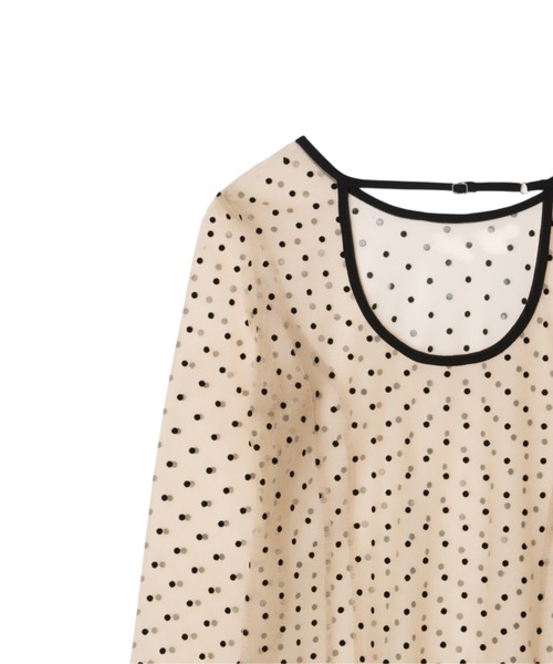 user_72d9f6ea様 ドットシアートップス / dot sheer tops（Tシャツ/カットソー