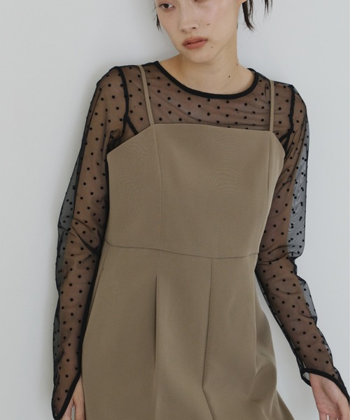ANDRESD（アンドレスド）の「ドットシアートップス / dot sheer