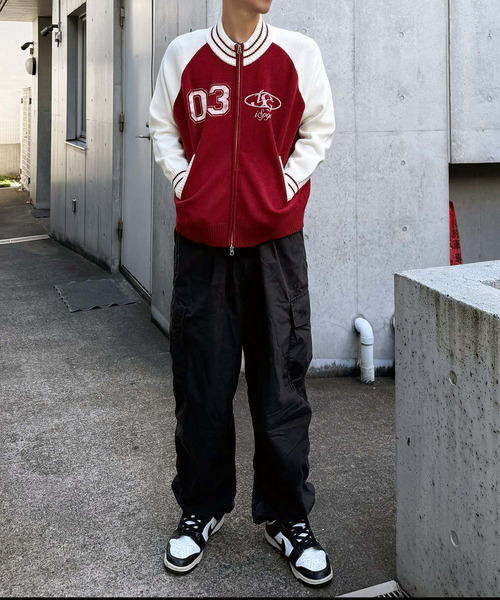 SPIRALGIRL（スパイラルガール）の「【iScreamコラボ】ナンバリングZIPニットカーディガン（ニット/セーター・レディース・ブラック/グレー/レッド・FREE）」の14枚目の写真