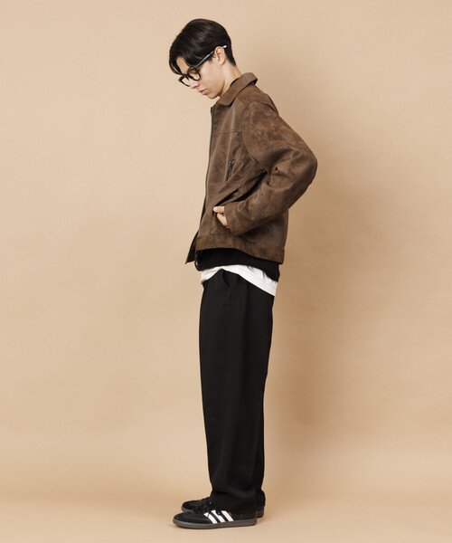 FREAK'S STORE(フリークスストア)の「LANATEC WOOLY リラックスフィット イージースラックス 【セットアップ対応】/ EASY SLACKS(スラックス・メンズ・ブラック/チャコールグレー/グレー・SMALL/MEDIUM/LARGE)」の17枚目の写真