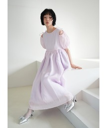 tone（トーン）の「【SISMETRY】2wayシアーパフドレス(MA)（ワンピース）」