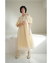 tone（トーン）の「【SISMETRY】2wayシアーパフドレス(MA)（ワンピース）」