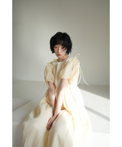 sismetry(シスメトリー)の「【SISMETRY】2wayシアーパフドレス(MA)(ワンピース・レディース・イエロー/ラベンダー・FREE)」の15枚目の写真