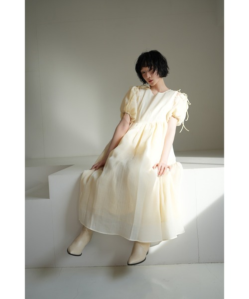 .*Mer❤︎*. 　　 sismetry 2wayシアーパフドレス SISMETRY】2wayシアーパフドレス(MA)（ワンピース）｜sismetry