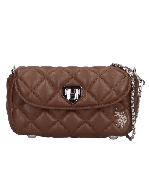 U.S. POLO ASSN.(ユーエスポロアッスン)の「【U.S. POLO ASSN.】 ユーエスポロアッスン Cross check quilting フラップミニショルダー USPA-2722(ショルダーバッグ・レディース・アイボリー/ブラック/シルバー/ホワイト/ピンク/レッド/ゴールド/ブラウン・FREE)」の4枚目の写真