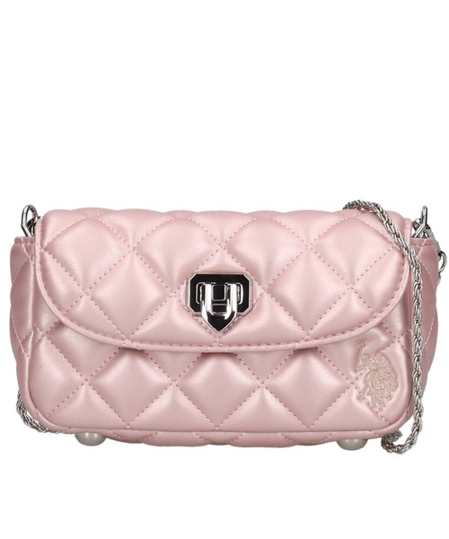 U.S. POLO ASSN.(ユーエスポロアッスン)の「【U.S. POLO ASSN.】 ユーエスポロアッスン Cross check quilting フラップミニショルダー USPA-2722(ショルダーバッグ・レディース・アイボリー/ブラック/シルバー/ホワイト/ピンク/レッド/ゴールド/ブラウン・FREE)」の5枚目の写真