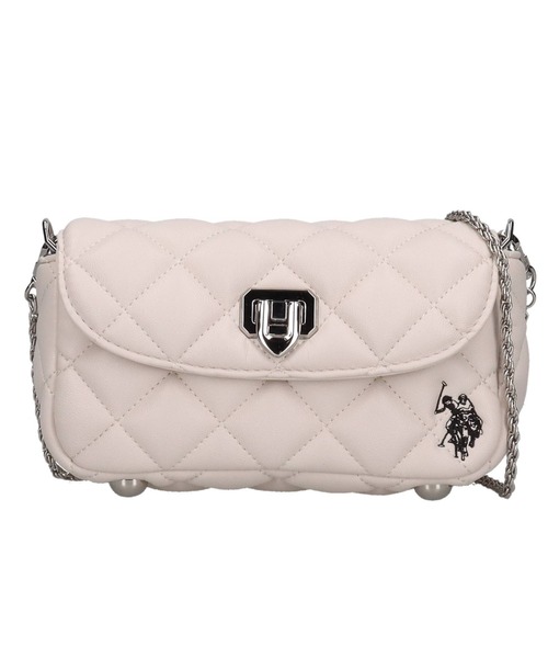 U.S. POLO ASSN.(ユーエスポロアッスン)の「【U.S. POLO ASSN.】 ユーエスポロアッスン Cross check quilting フラップミニショルダー USPA-2722(ショルダーバッグ・レディース・アイボリー/ブラック/シルバー/ホワイト/ピンク/レッド/ゴールド/ブラウン・FREE)」の3枚目の写真