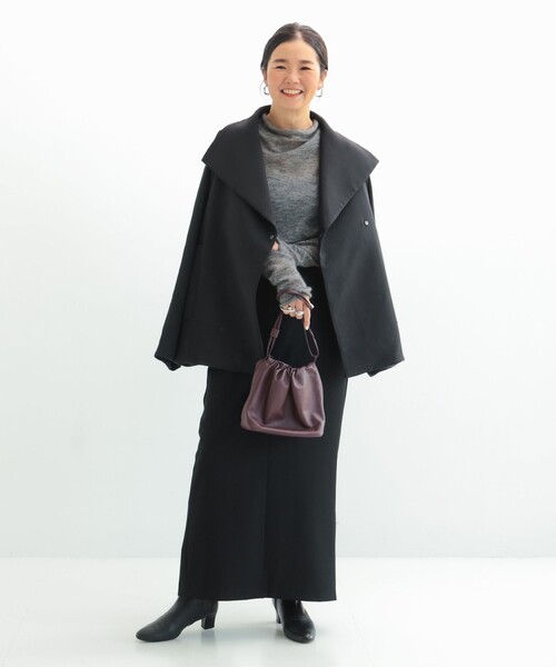 Demi-Luxe BEAMS（デミルクス ビームス）の「【2/5再値下げ】スタンドネック 中綿ブルゾン コート .M（ブルゾン・レディース・ブラック/ベージュ・38/36）」の10枚目の写真