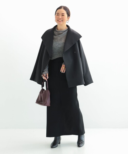 Demi-Luxe BEAMS（デミルクス ビームス）の「【2/5再値下げ】スタンドネック 中綿ブルゾン コート .M（ブルゾン・レディース・ブラック/ベージュ・38/36）」の11枚目の写真