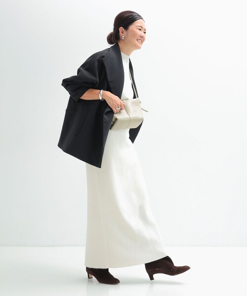 Demi-Luxe BEAMS（デミルクス ビームス）の「【2/5再値下げ】スタンドネック 中綿ブルゾン コート .M（ブルゾン・レディース・ブラック/ベージュ・38/36）」の15枚目の写真