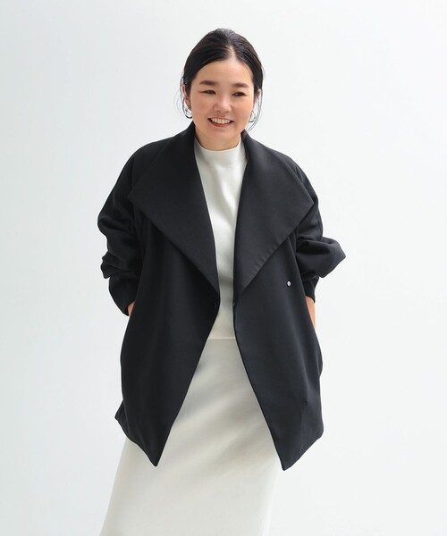 Demi-Luxe BEAMS（デミルクス ビームス）の「【2/5再値下げ】スタンドネック 中綿ブルゾン コート .M（ブルゾン・レディース・ブラック/ベージュ・38/36）」の19枚目の写真