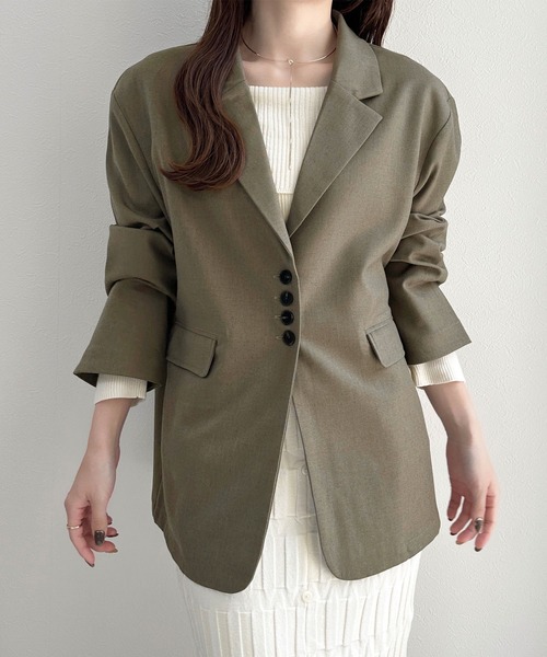 セール】ウールタッチテーラードジャケット（テーラードジャケット