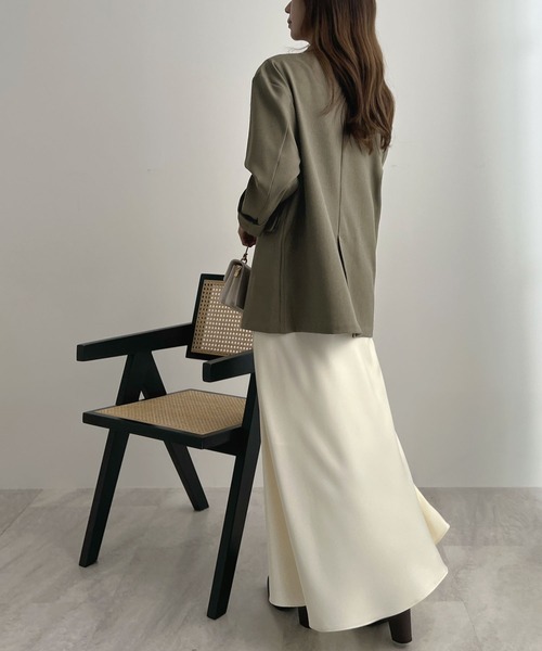 Futier land(フューティアランド)の「テーラードジャケット(テーラードジャケット・レディース・ブラック/ベージュ/モカ・FREE)」の11枚目の写真