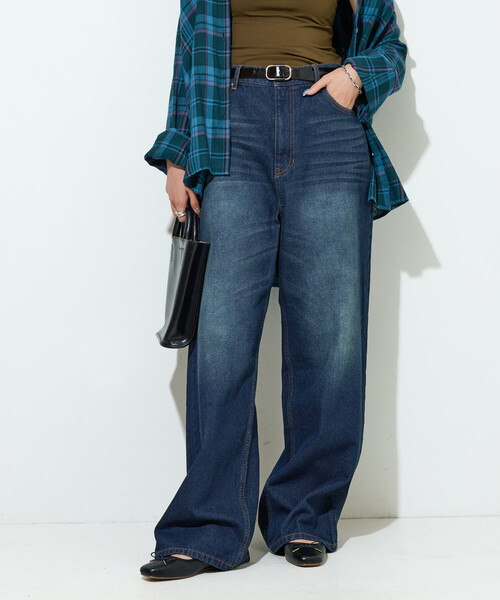 セール】限定展開 ストレート ルーズ デニム（デニムパンツ）｜FREAK'S