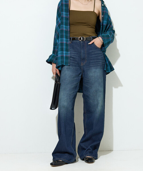 セール】限定展開 ストレート ルーズ デニム（デニムパンツ）｜FREAK'S