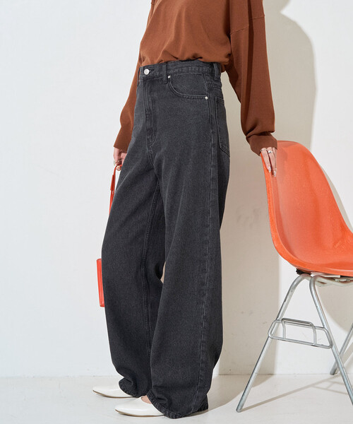 セール】限定展開 ストレート ルーズ デニム（デニムパンツ）｜FREAK'S