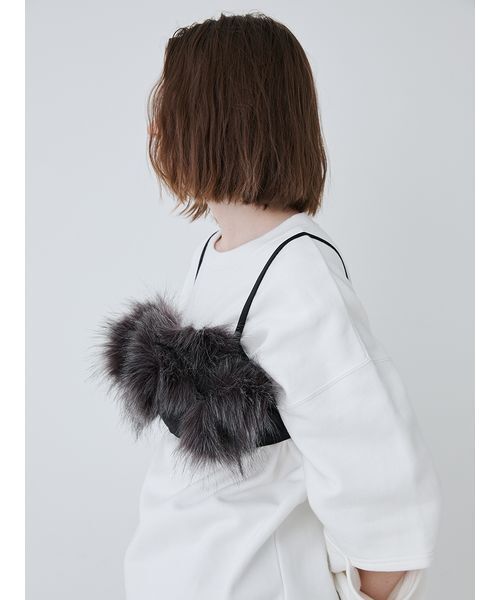 Fur Ribbons Decorated Bustier/ファーリボンデコレーテッドビスチェ
