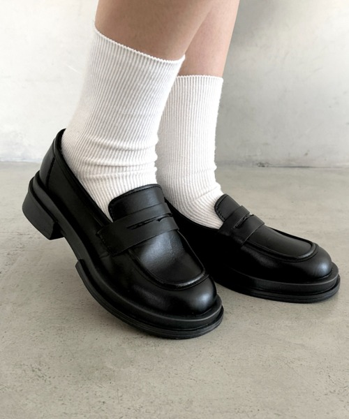 MYMOOD.(マイムード)の「シンプルコインローファー(ローファー・レディース・ブラック/ブラウン・23.5cm/24.5cm)」の7枚目の写真