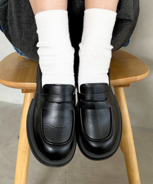 MYMOOD.(マイムード)の「シンプルコインローファー(ローファー・レディース・ブラック/ブラウン・23.5cm/24.5cm)」の14枚目の写真