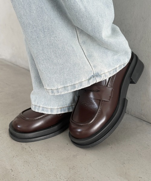 MYMOOD.(マイムード)の「シンプルコインローファー(ローファー・レディース・ブラック/ブラウン・23.5cm/24.5cm)」の19枚目の写真