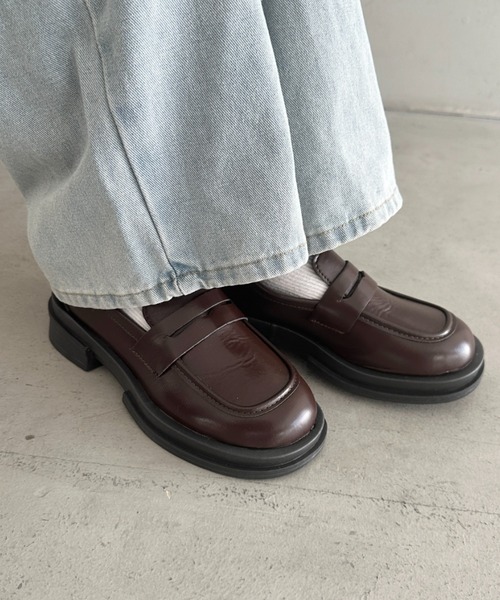 MYMOOD.(マイムード)の「シンプルコインローファー(ローファー・レディース・ブラック/ブラウン・23.5cm/24.5cm)」の21枚目の写真