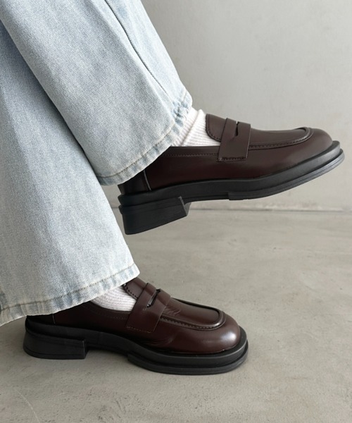 MYMOOD.(マイムード)の「シンプルコインローファー(ローファー・レディース・ブラック/ブラウン・23.5cm/24.5cm)」の22枚目の写真