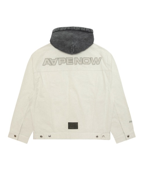 AAPE BY A BATHING APE（エーエイプバイアベイシングエイプ）の「AAPE NOW DENIM JACKET(Detachable)（デニムジャケット・メンズ・アイボリー・MEDIUM/LARGE/X-LARGE/SMALL）」の2枚目の写真
