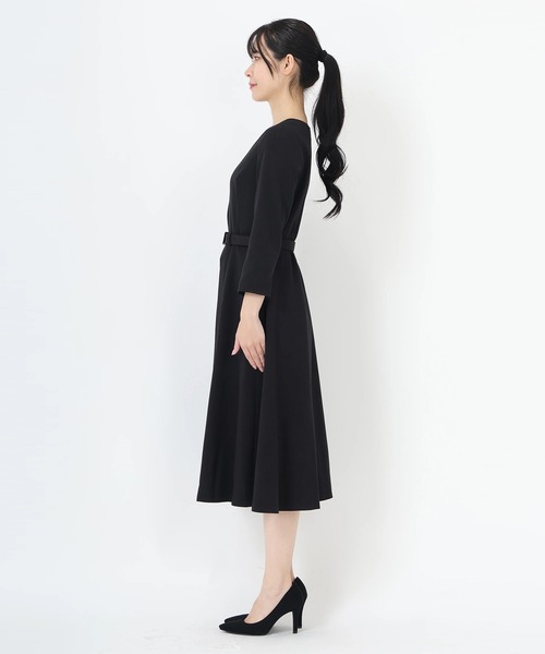 セール】ウーリー千鳥_センタープリーツワンピース（ワンピース